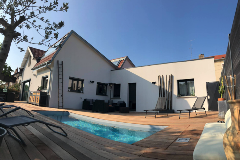 Agrandissement d'une maison en toit plat